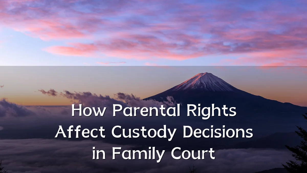 How Parental Rights Affect Custody Decisions in Family Court
