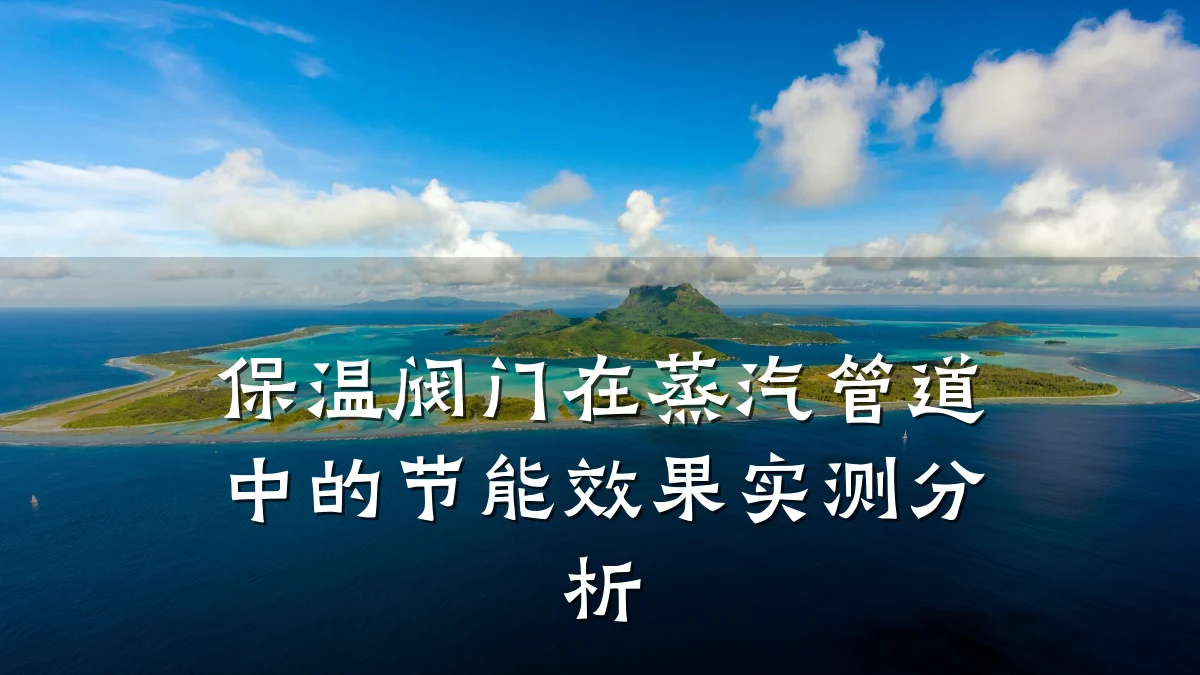 保温阀门在蒸汽管道中的节能效果实测分析