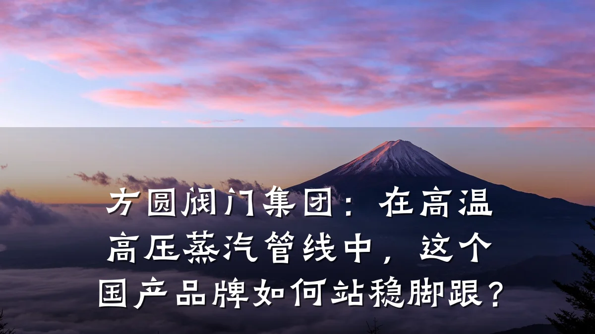 方圆阀门集团：在高温高压蒸汽管线中，这个国产品牌如何站稳脚跟？