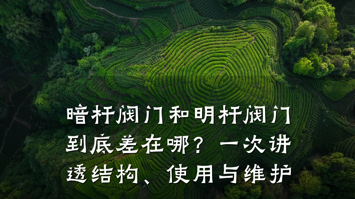 暗杆阀门和明杆阀门到底差在哪？一次讲透结构、使用与维护