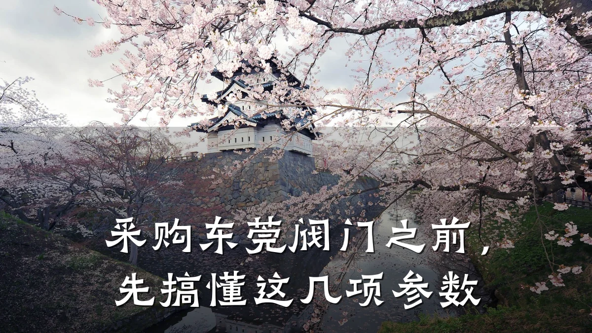 采购东莞阀门之前，先搞懂这几项参数