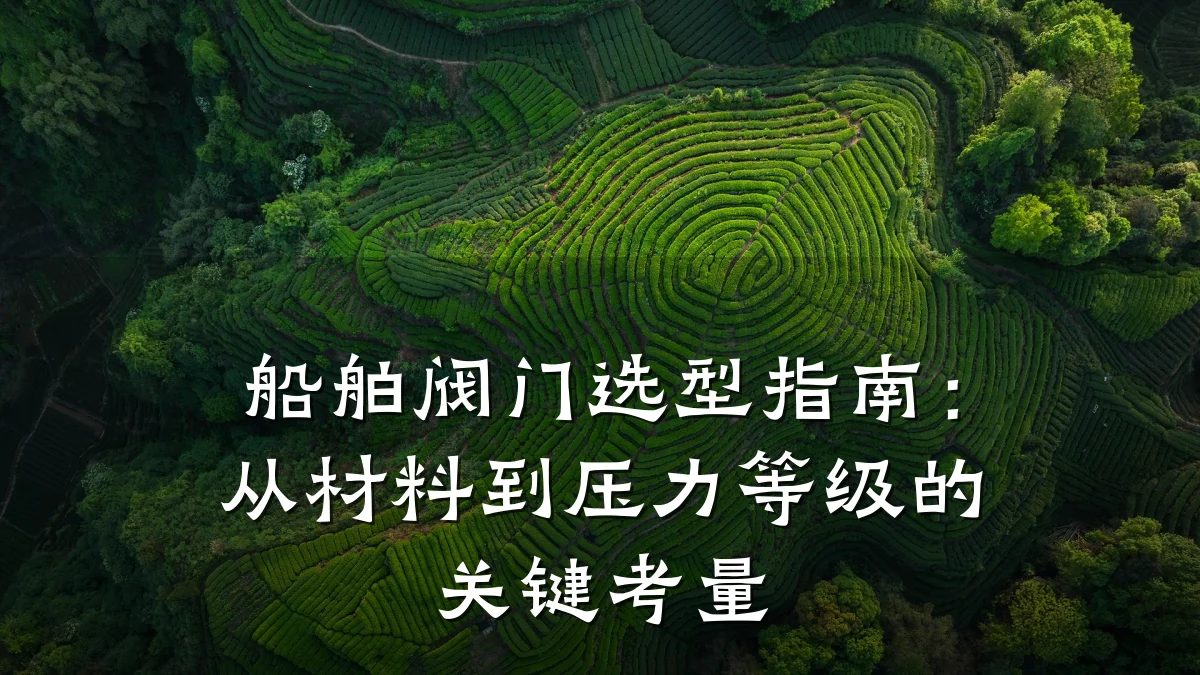 船舶阀门选型指南：从材料到压力等级的关键考量