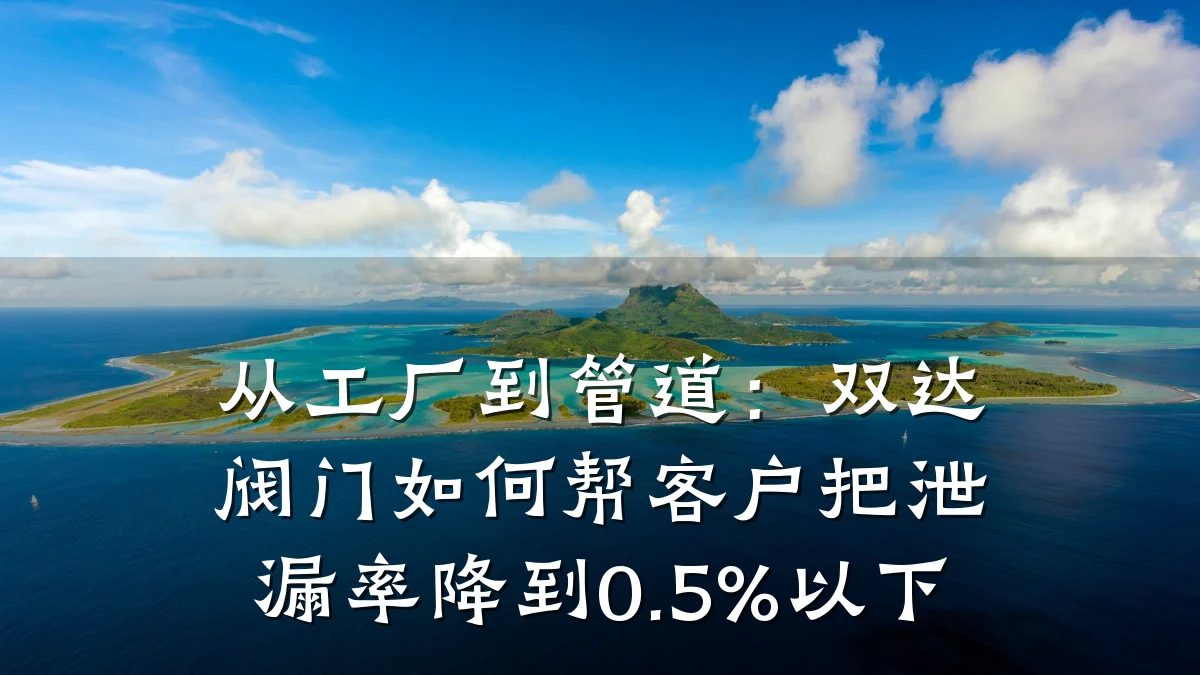 从工厂到管道：双达阀门如何帮客户把泄漏率降到0.5%以下