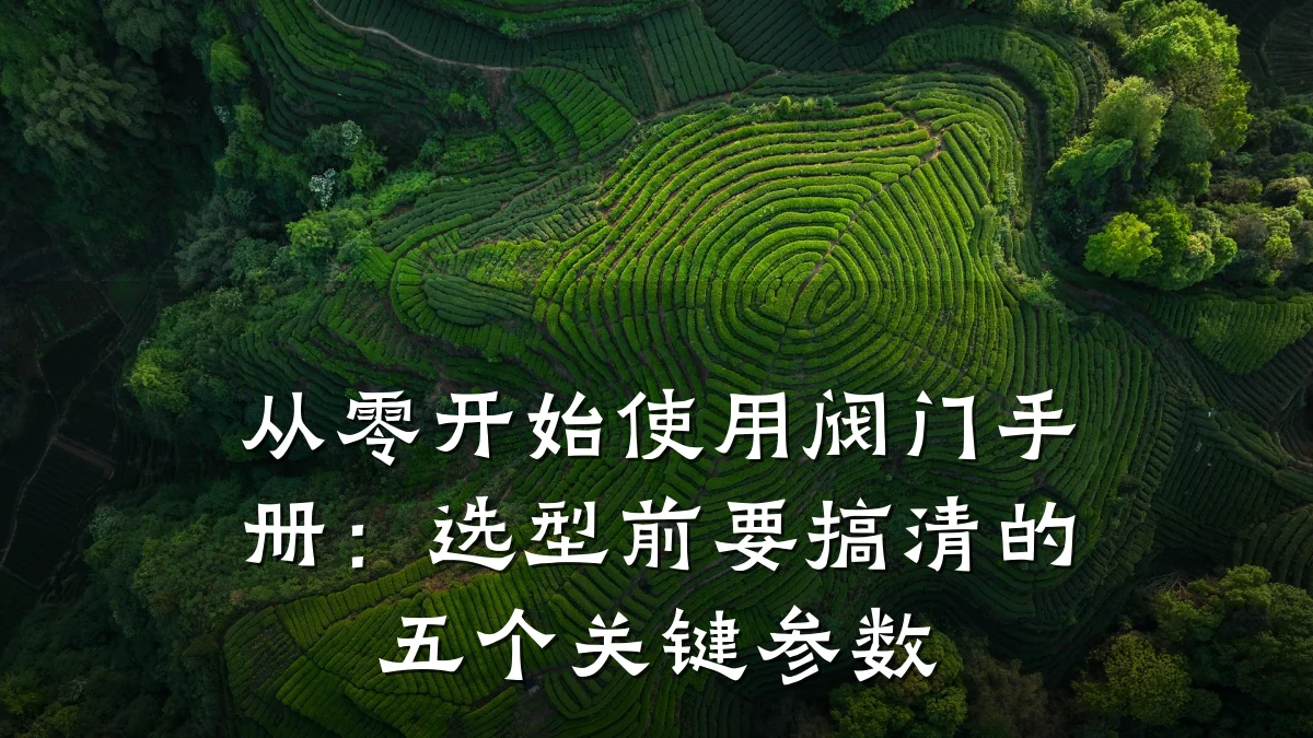 从零开始使用阀门手册：选型前要搞清的五个关键参数