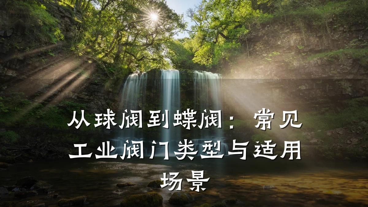 从球阀到蝶阀：常见工业阀门类型与适用场景