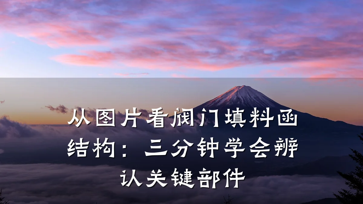 从图片看阀门填料函结构：三分钟学会辨认关键部件