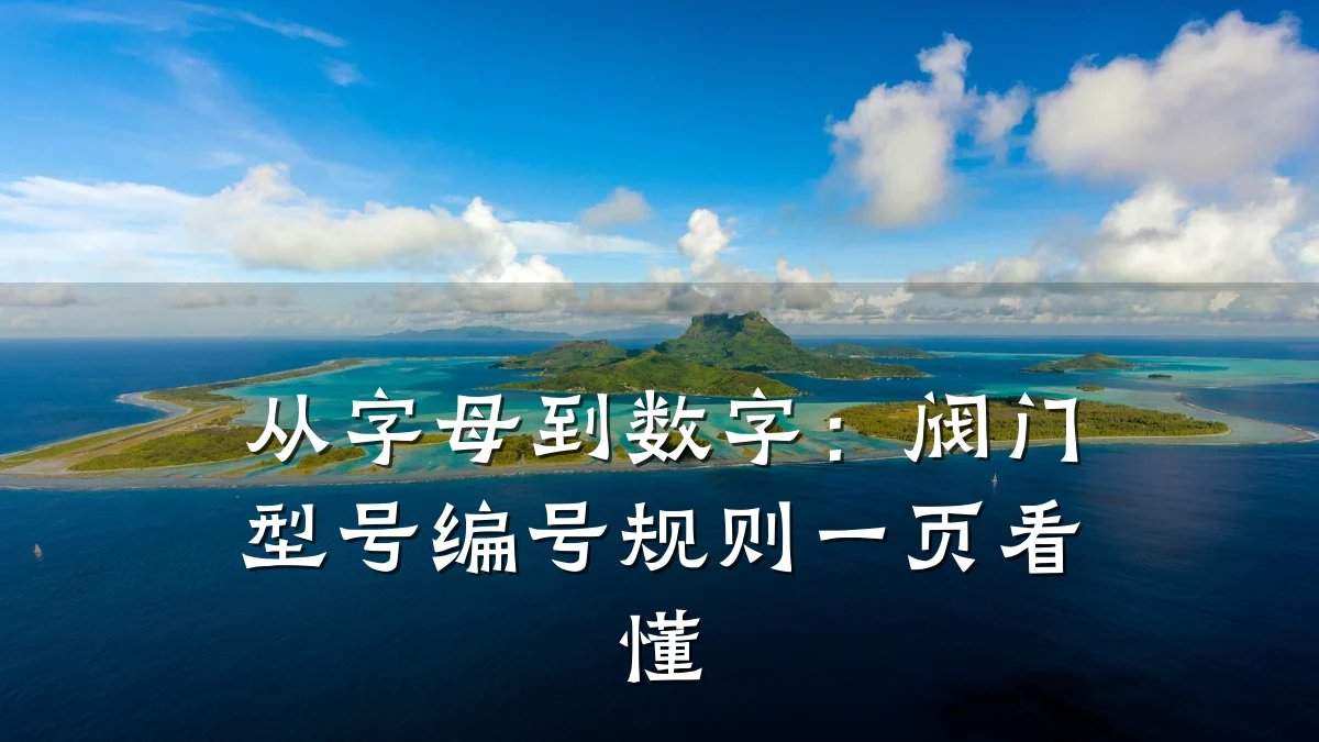 从字母到数字：阀门型号编号规则一页看懂