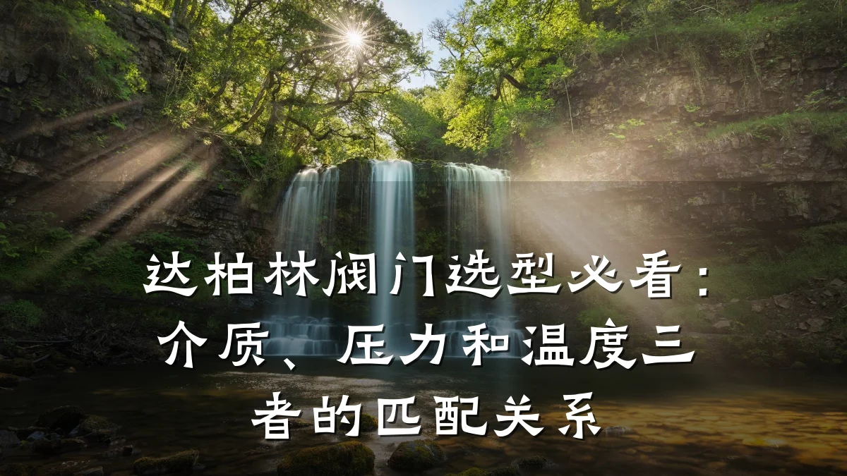 达柏林阀门选型必看：介质、压力和温度三者的匹配关系