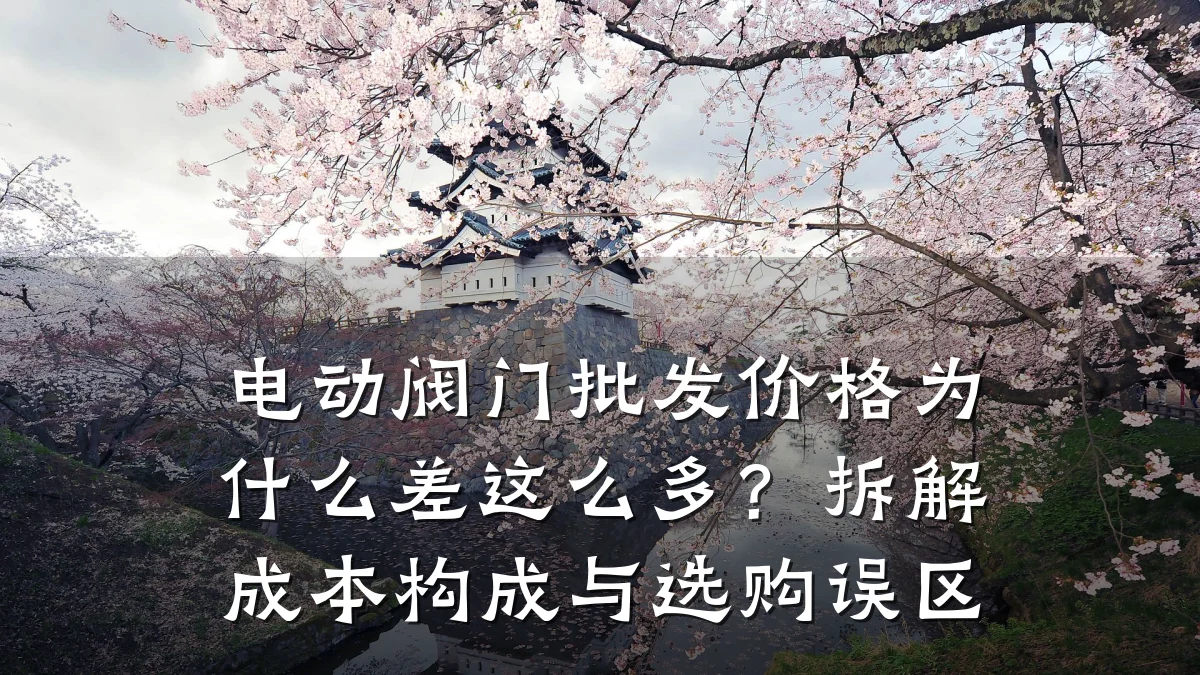 电动阀门批发价格为什么差这么多？拆解成本构成与选购误区