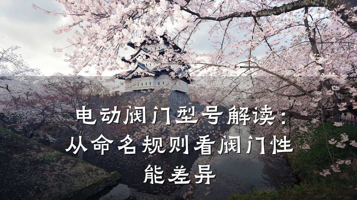 电动阀门型号解读：从命名规则看阀门性能差异