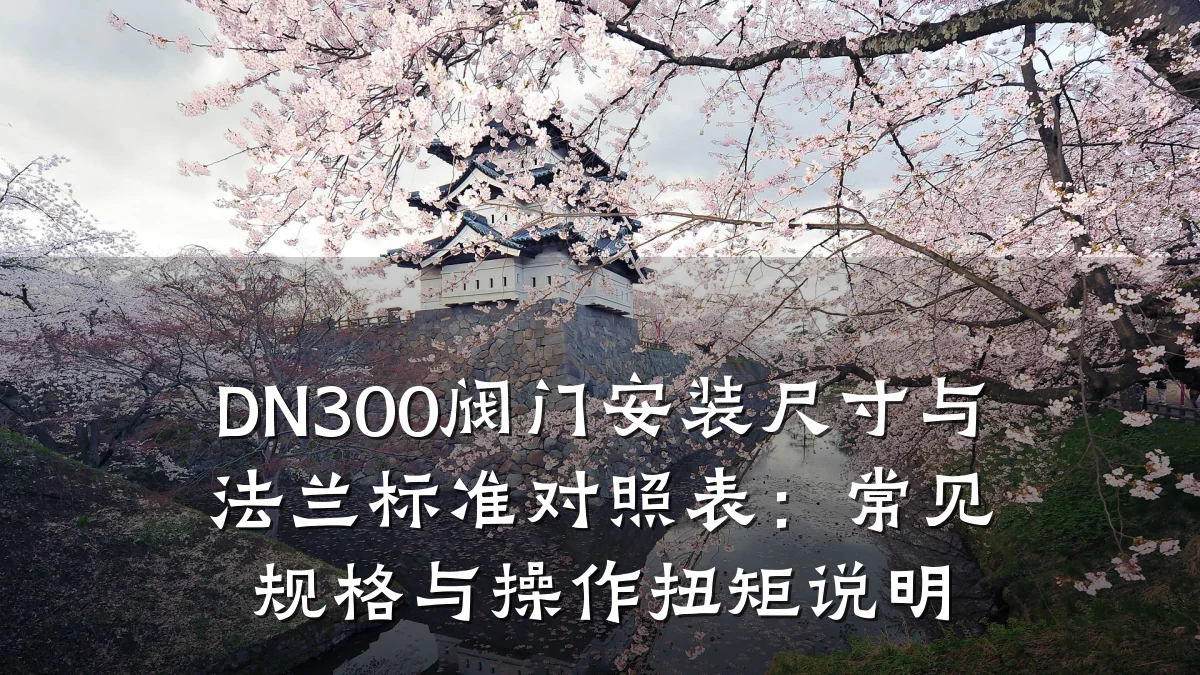DN300阀门安装尺寸与法兰标准对照表：常见规格与操作扭矩说明