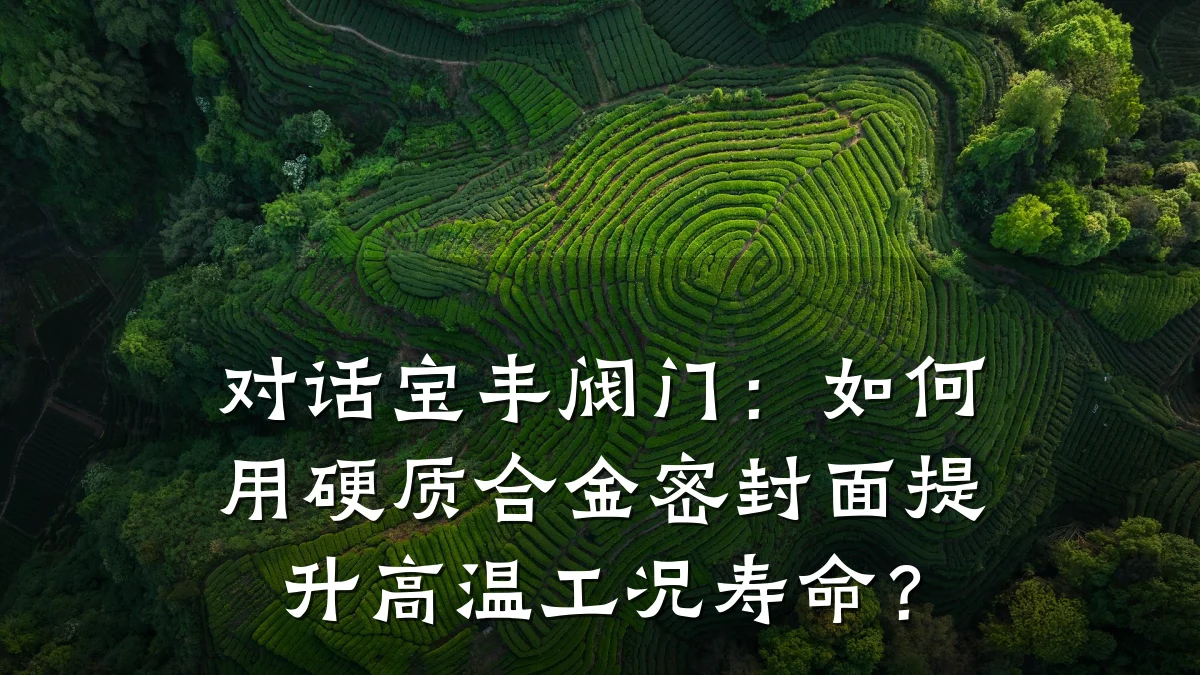 对话宝丰阀门：如何用硬质合金密封面提升高温工况寿命？