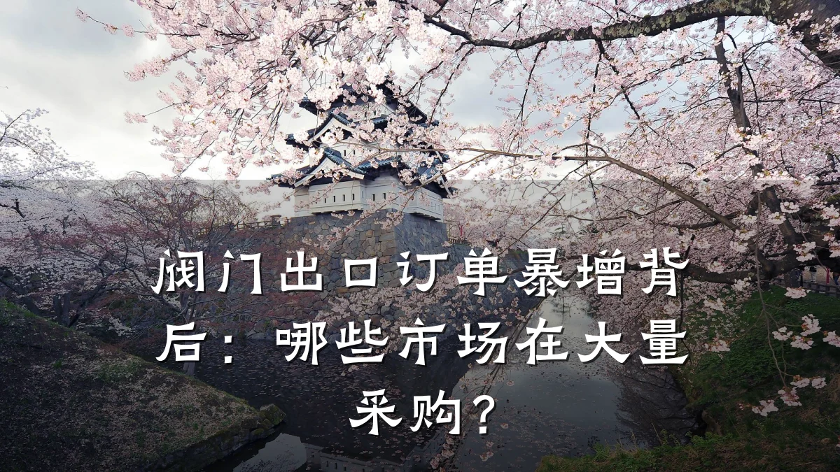 阀门出口订单暴增背后：哪些市场在大量采购？
