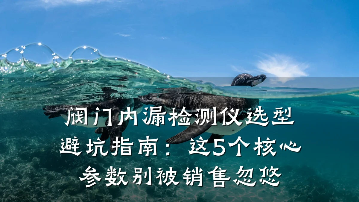 阀门内漏检测仪选型避坑指南：这5个核心参数别被销售忽悠