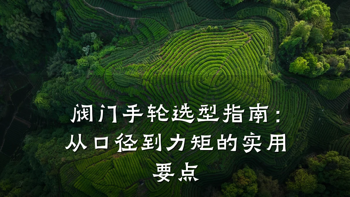 阀门手轮选型指南：从口径到力矩的实用要点