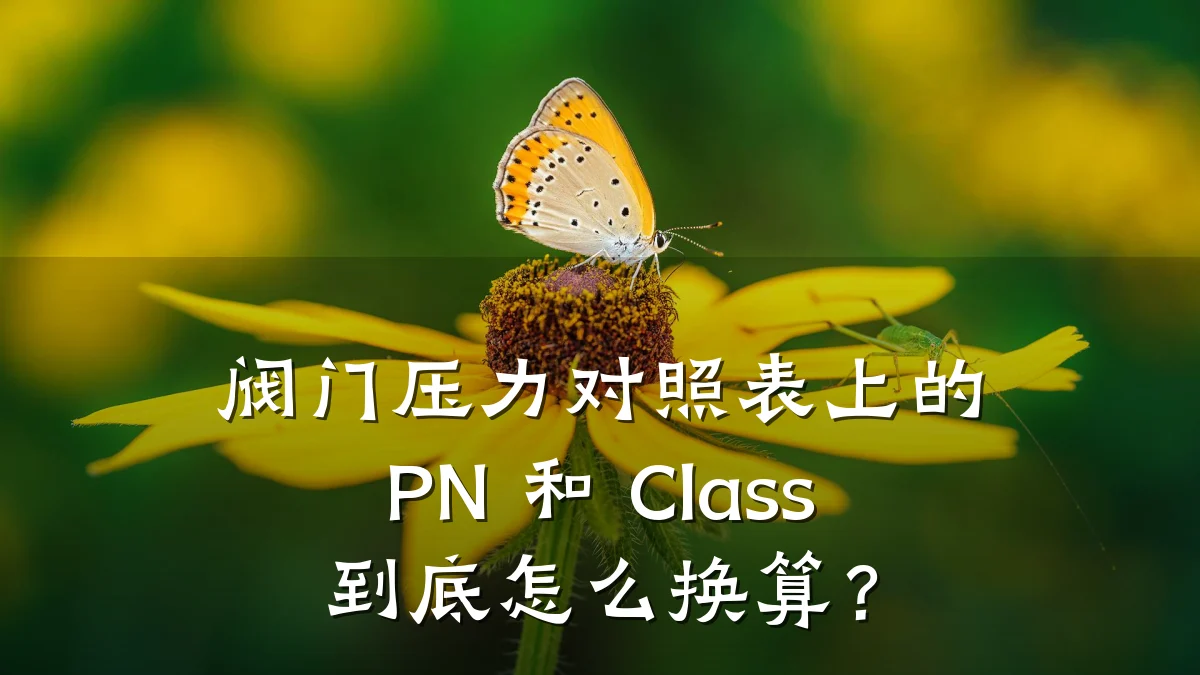 阀门压力对照表上的 PN 和 Class 到底怎么换算？