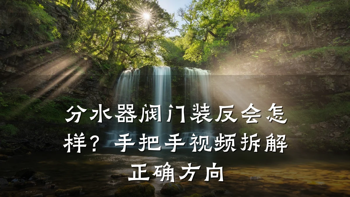 分水器阀门装反会怎样？手把手视频拆解正确方向