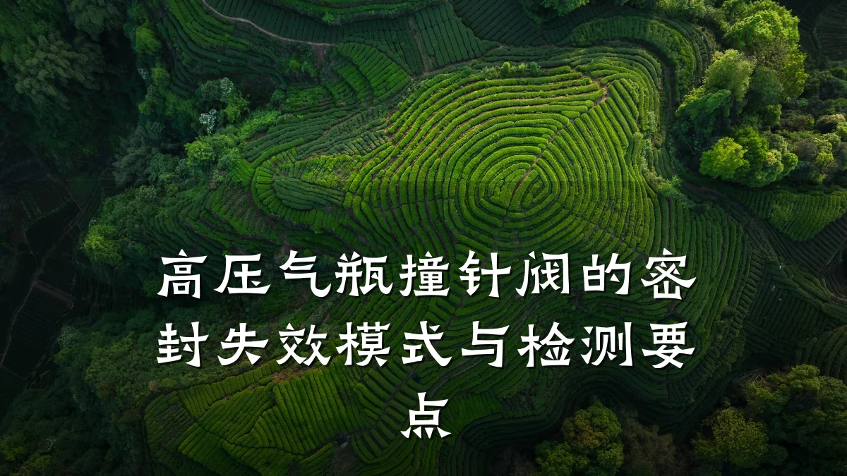 高压气瓶撞针阀的密封失效模式与检测要点