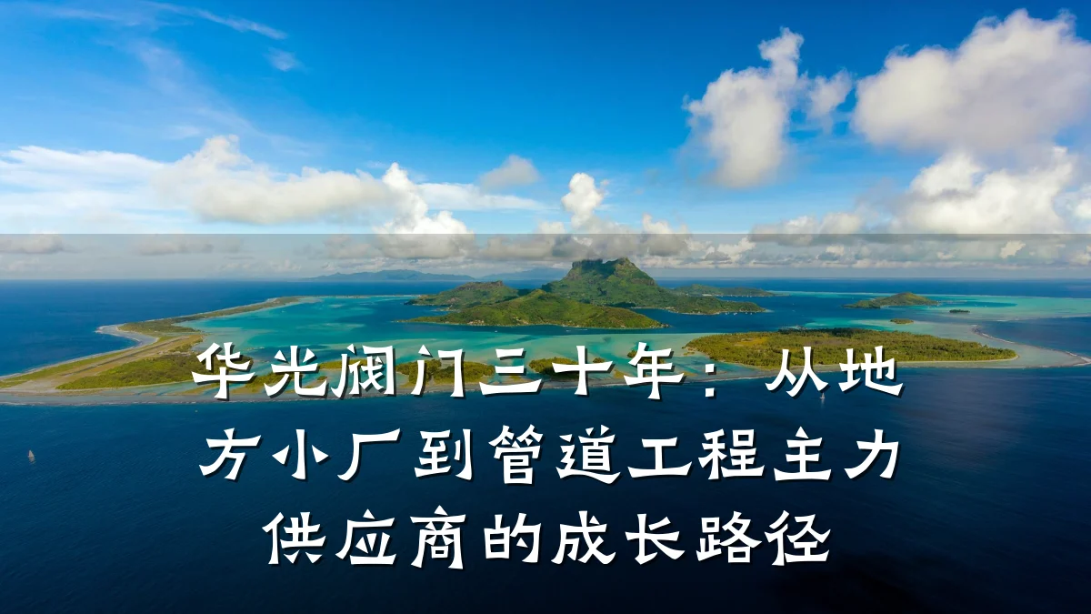 华光阀门三十年：从地方小厂到管道工程主力供应商的成长路径