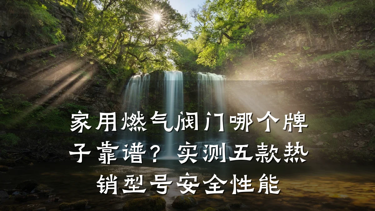 家用燃气阀门哪个牌子靠谱？实测五款热销型号安全性能
