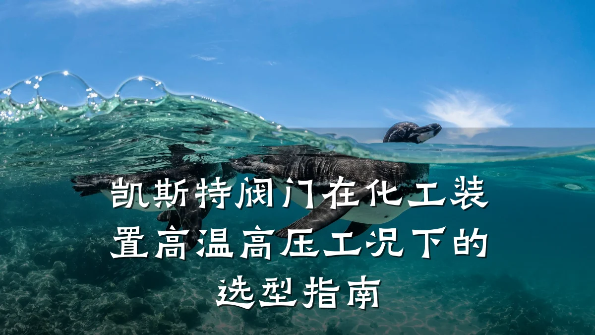 凯斯特阀门在化工装置高温高压工况下的选型指南
