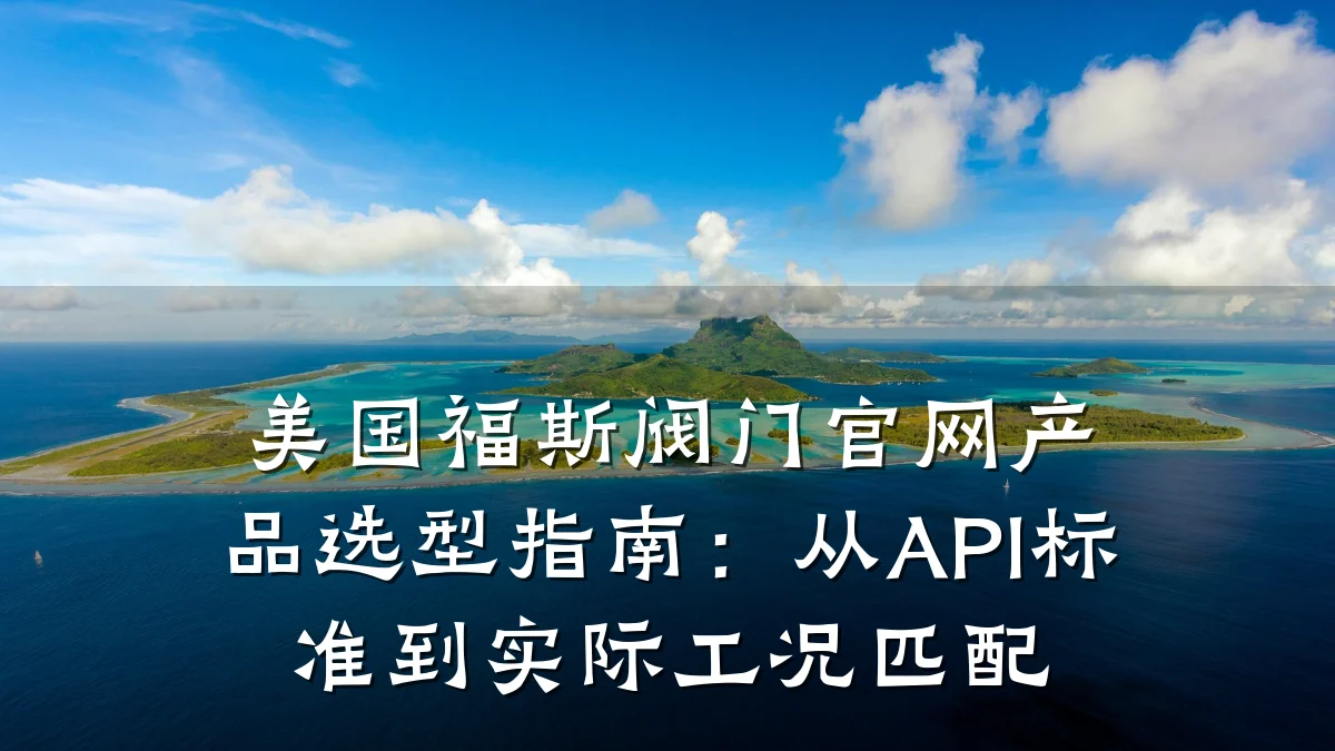 美国福斯阀门官网产品选型指南：从API标准到实际工况匹配