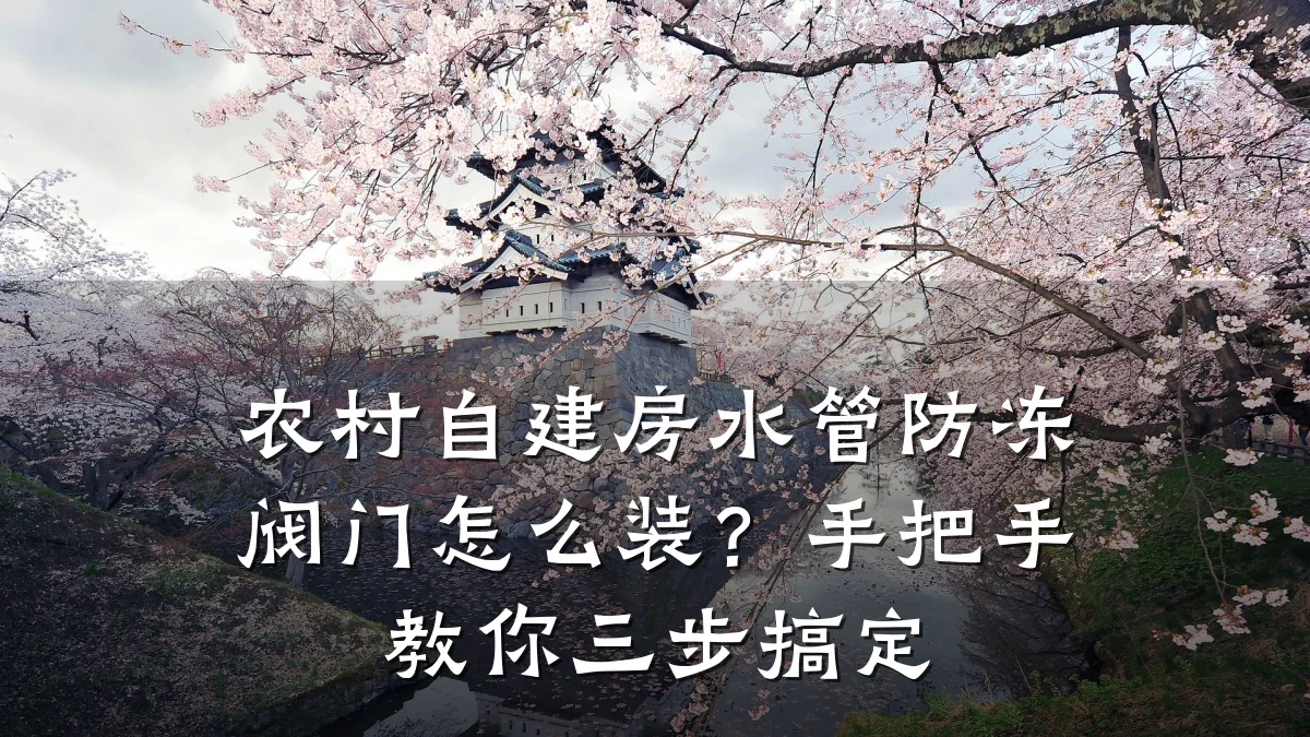 农村自建房水管防冻阀门怎么装？手把手教你三步搞定