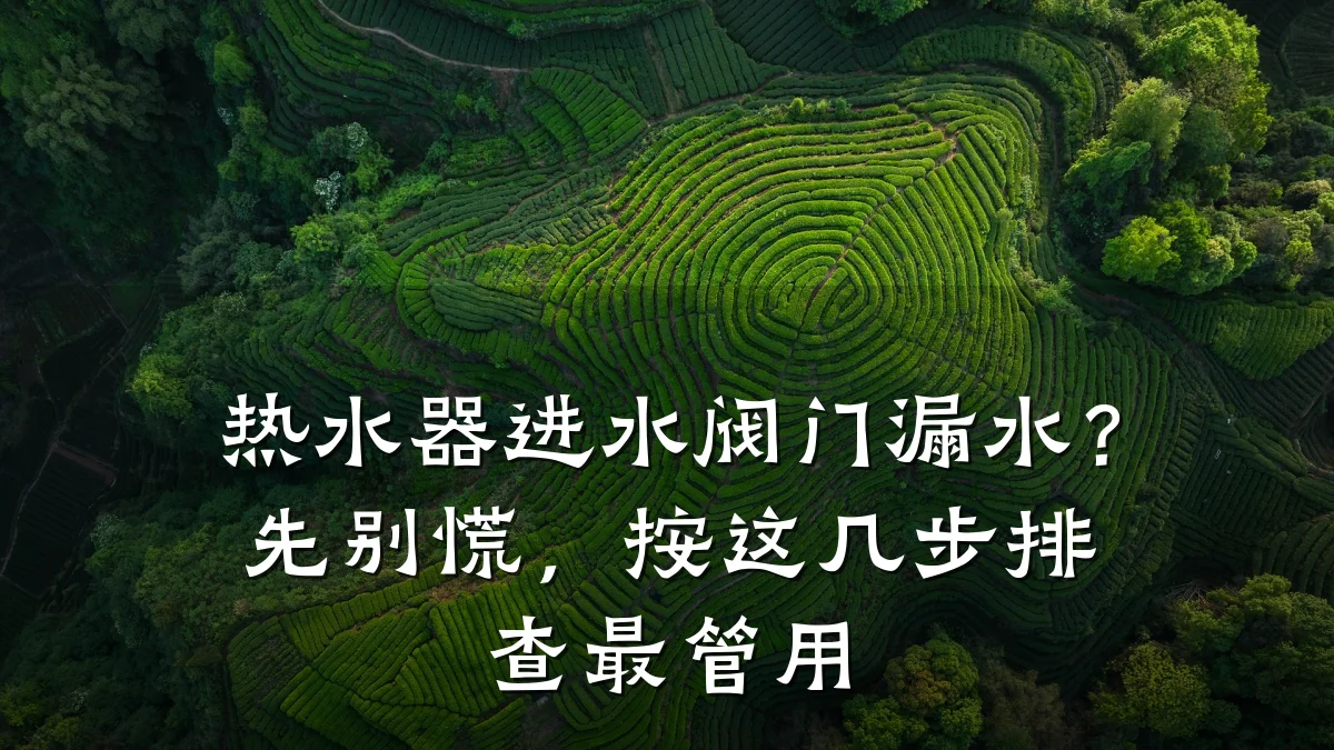 热水器进水阀门漏水？先别慌，按这几步排查最管用