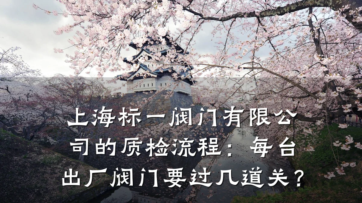 上海标一阀门有限公司的质检流程：每台出厂阀门要过几道关？