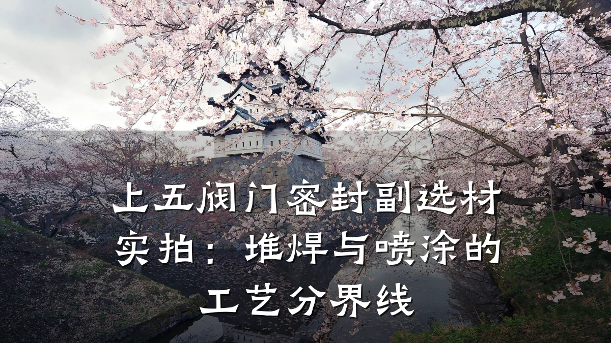上五阀门密封副选材实拍：堆焊与喷涂的工艺分界线