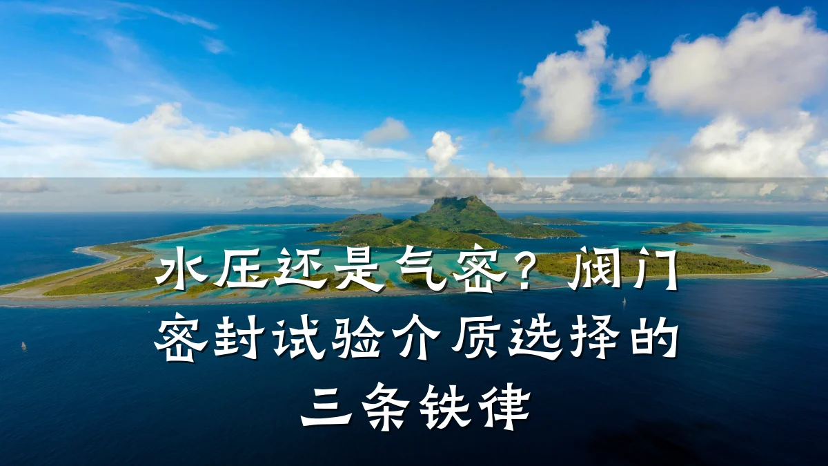 水压还是气密？阀门密封试验介质选择的三条铁律