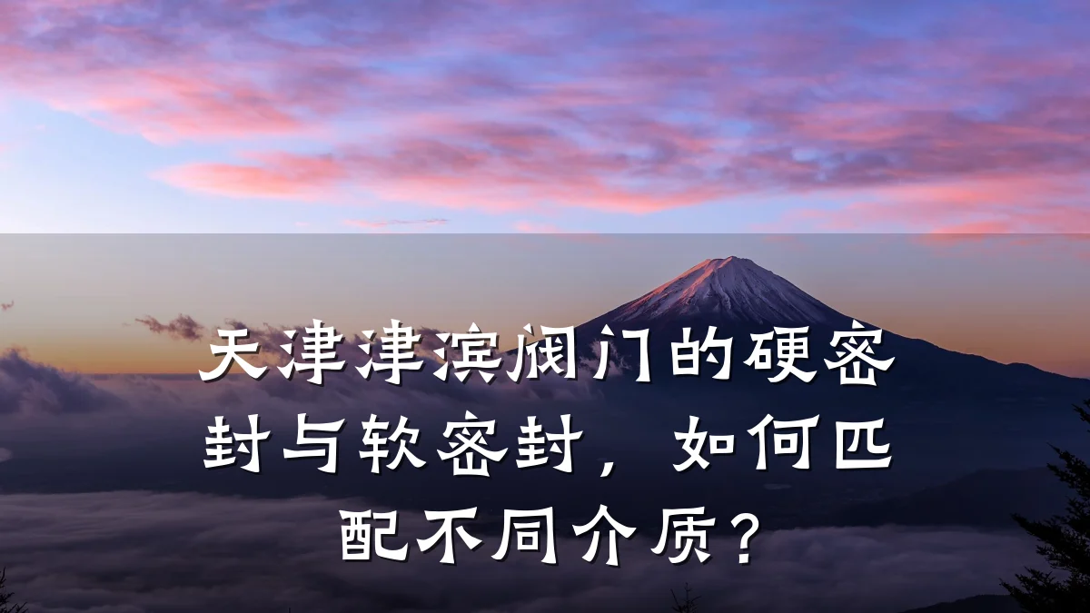 天津津滨阀门的硬密封与软密封，如何匹配不同介质？