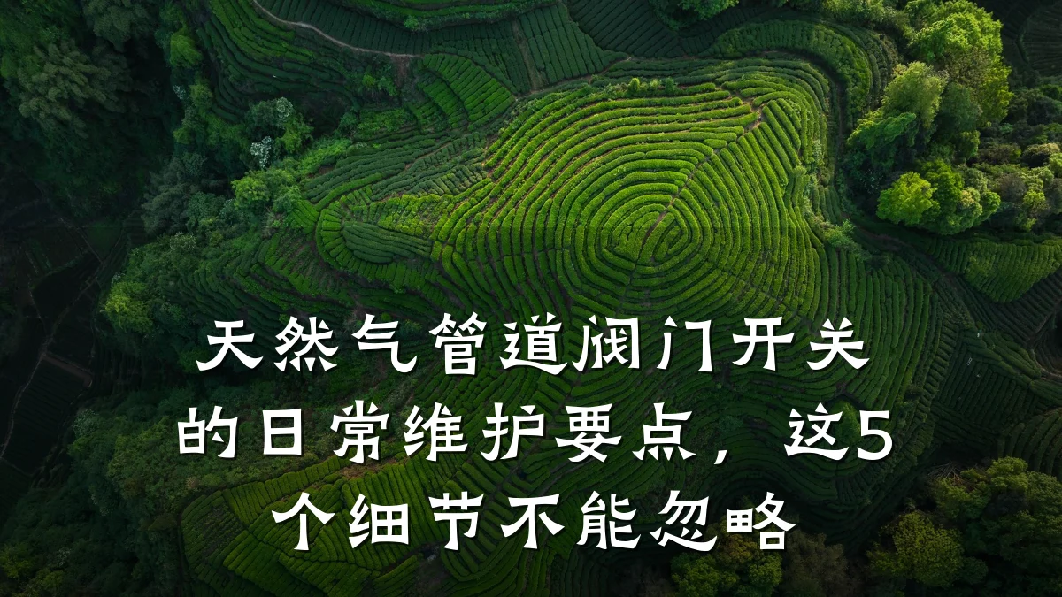 天然气管道阀门开关的日常维护要点,这5个细节不能忽略