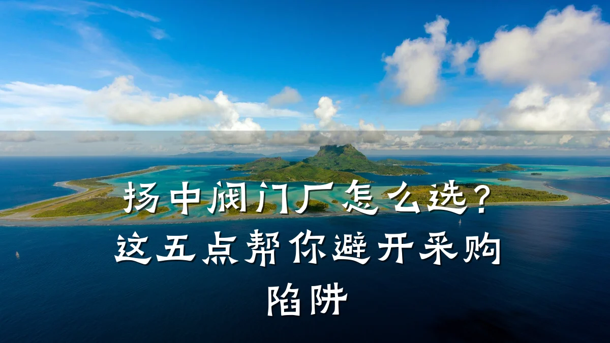 扬中阀门厂怎么选？这五点帮你避开采购陷阱