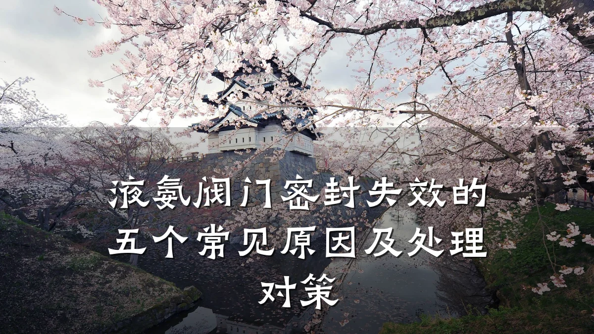 液氨阀门密封失效的五个常见原因及处理对策
