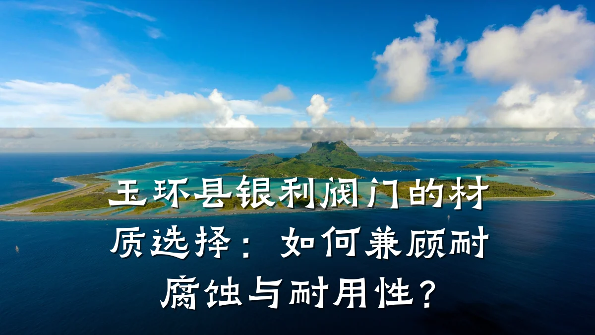 玉环县银利阀门的材质选择：如何兼顾耐腐蚀与耐用性？