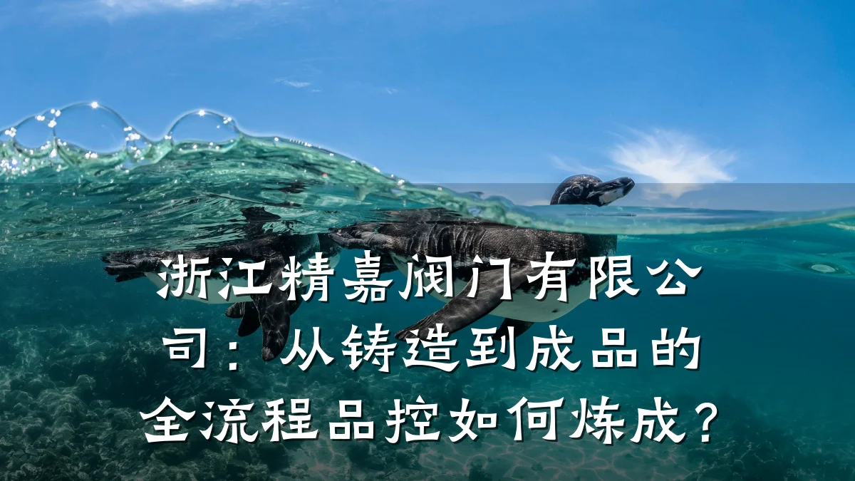 浙江精嘉阀门有限公司：从铸造到成品的全流程品控如何炼成？
