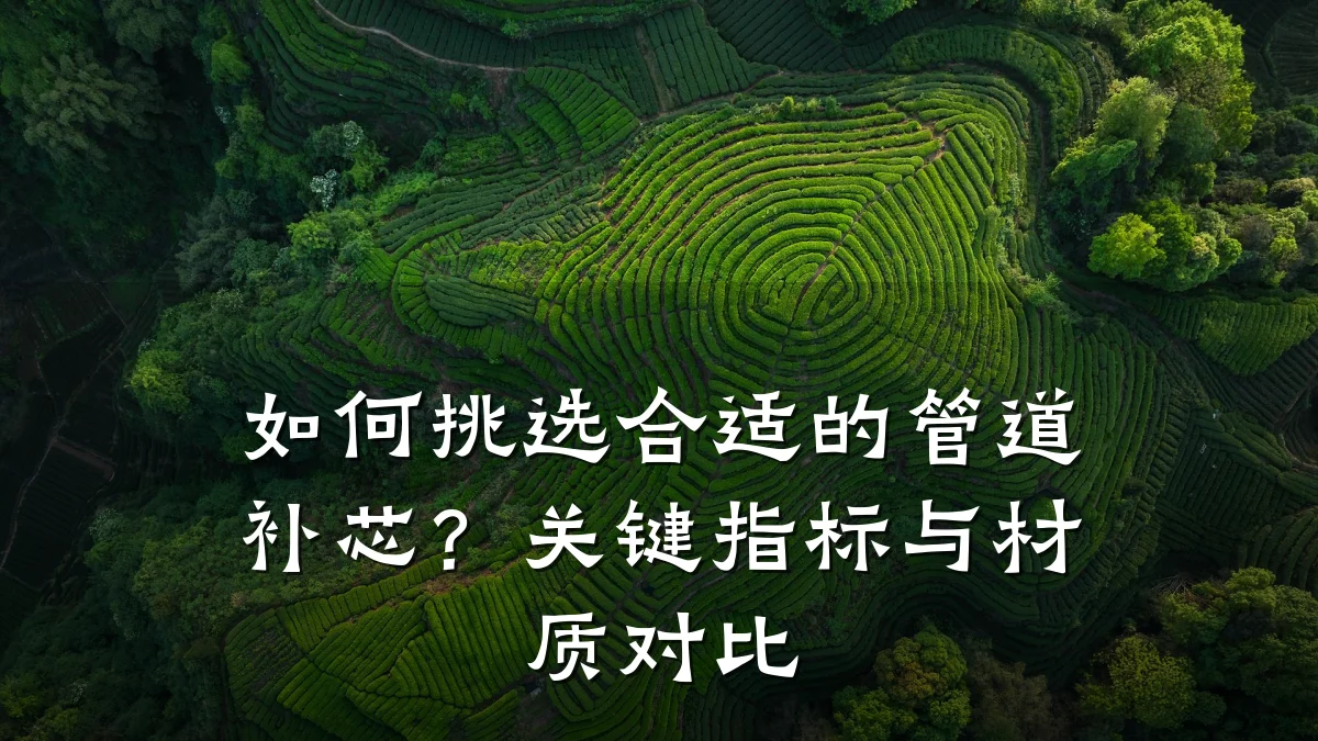 如何挑选合适的管道补芯？关键指标与材质对比
