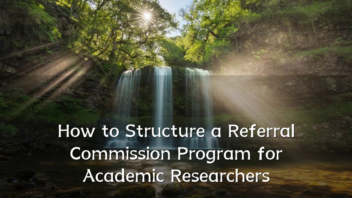 How to Structure a Referral Commission Program for Academic Researchers