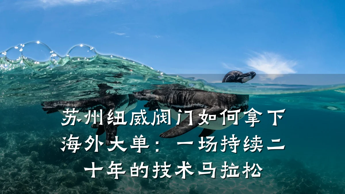 苏州纽威阀门如何拿下海外大单:一场持续二十年的技术马拉松