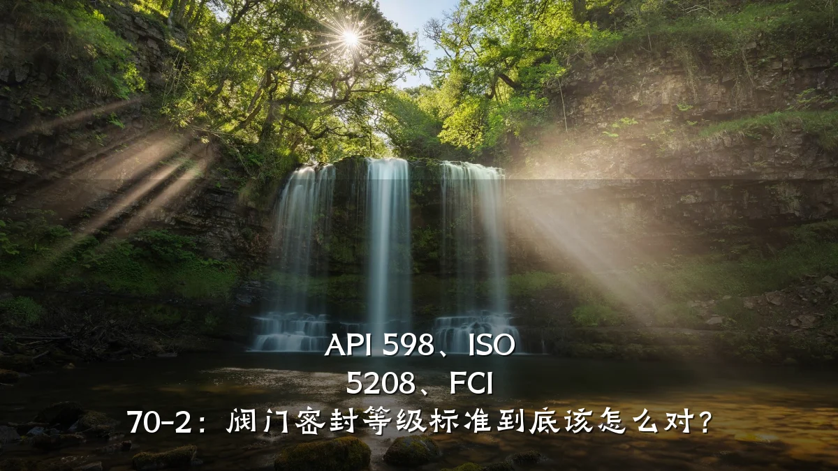 API 598、ISO 5208、FCI 70-2:阀门密封等级标准到底该怎么对?