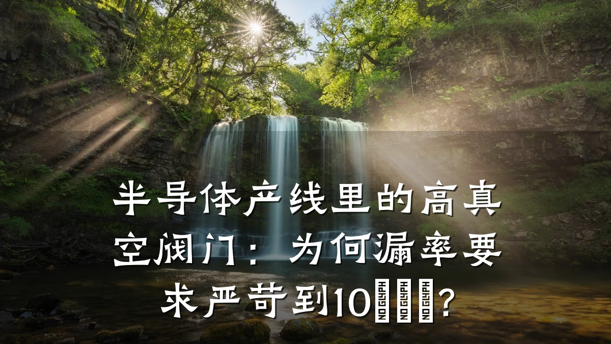 半导体产线里的高真空阀门:为何漏率要求严苛到10⁻¹¹?