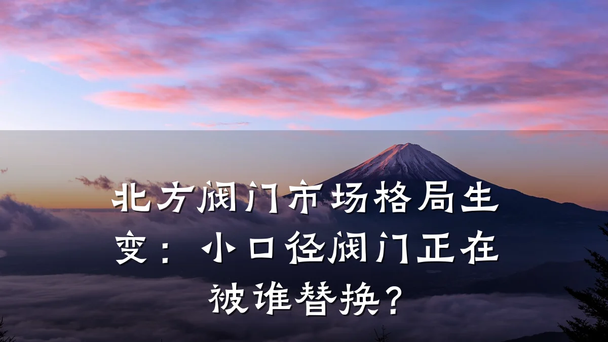北方阀门市场格局生变:小口径阀门正在被谁替换?