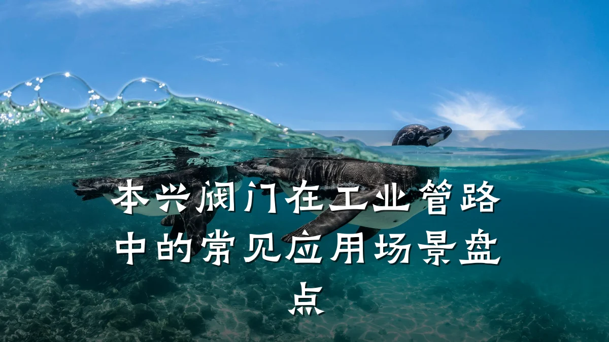 本兴阀门在工业管路中的常见应用场景盘点