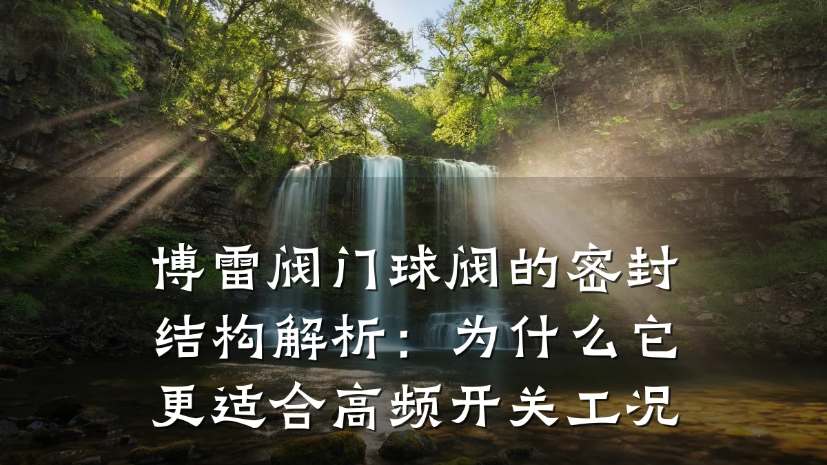 博雷阀门球阀的密封结构解析：为什么它更适合高频开关工况