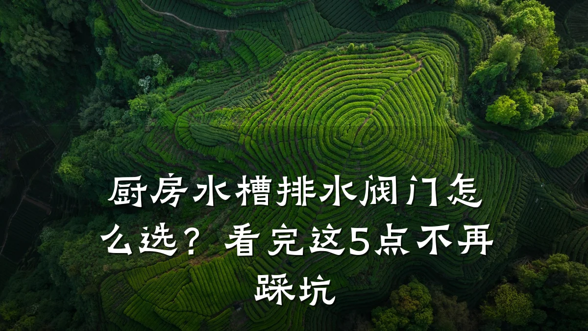 厨房水槽排水阀门怎么选?看完这5点不再踩坑