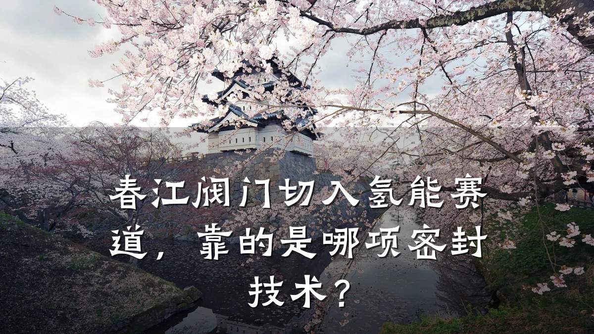 春江阀门切入氢能赛道,靠的是哪项密封技术?
