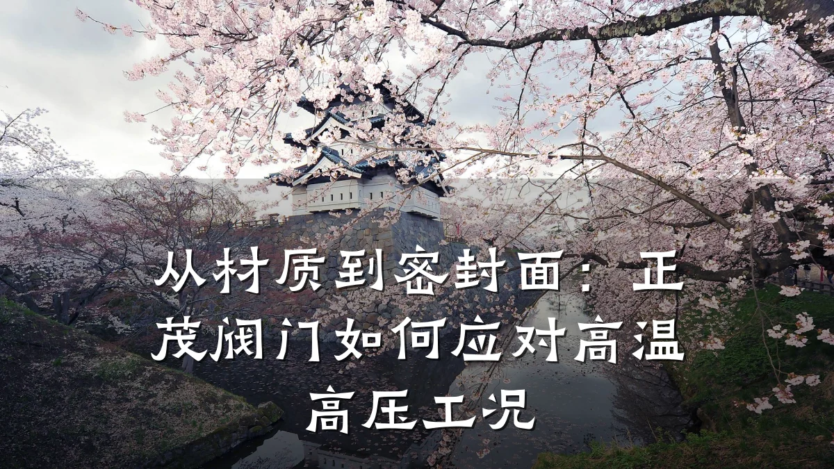 从材质到密封面:正茂阀门如何应对高温高压工况