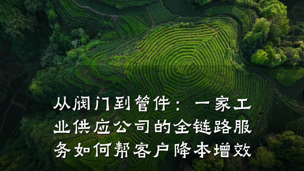 从阀门到管件:一家工业供应公司的全链路服务如何帮客户降本增效