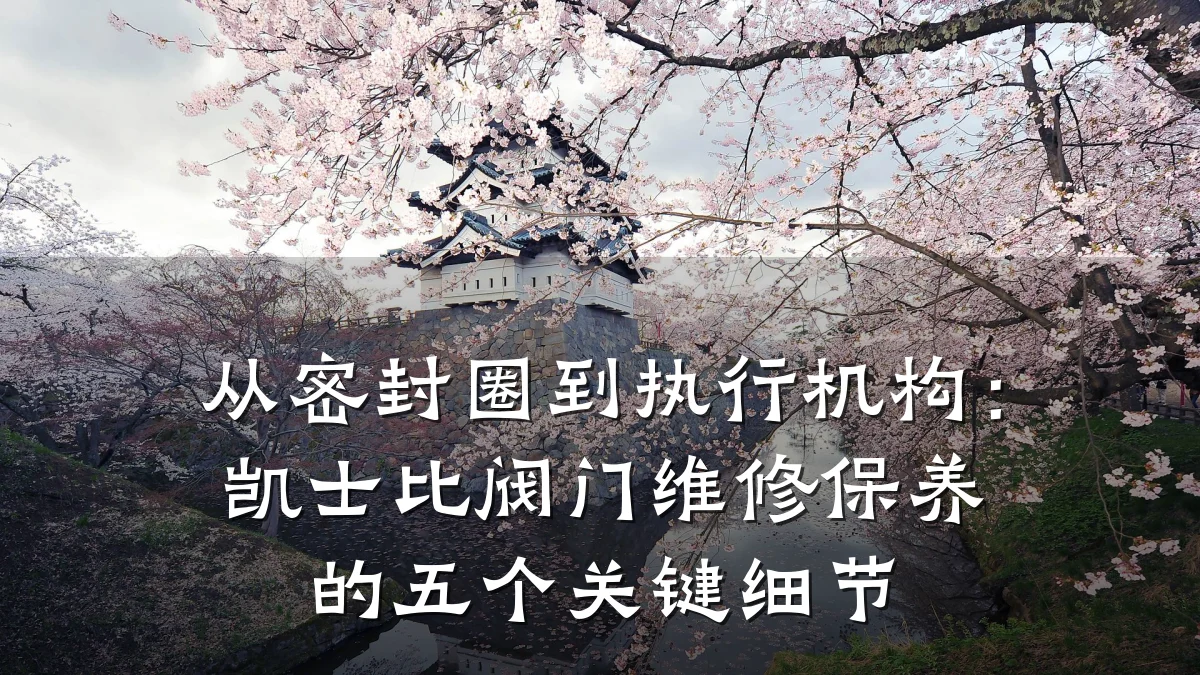 从密封圈到执行机构:凯士比阀门维修保养的五个关键细节